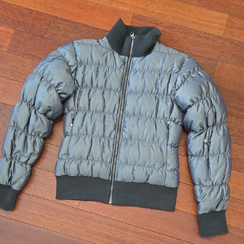 The North Face 600 Puffer Jacket Gray Goose Down Women's Small